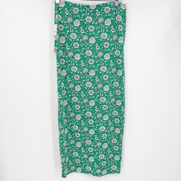 NWT Free People Sarong It Feels Ride Green Small Midi Boho - Picture 7 of 7